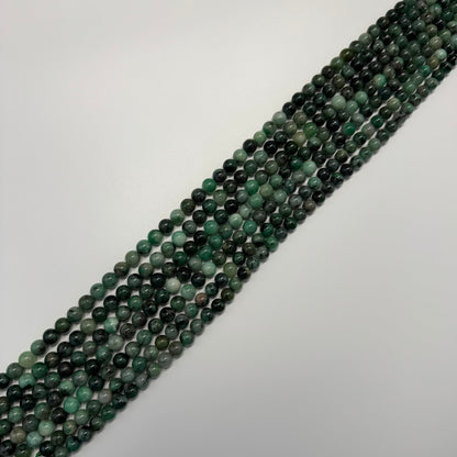 Emerald Precious Stone Beads - Polished Round
