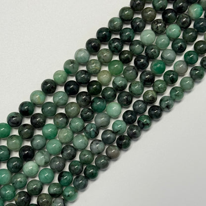 Emerald Precious Stone Beads - Polished Round