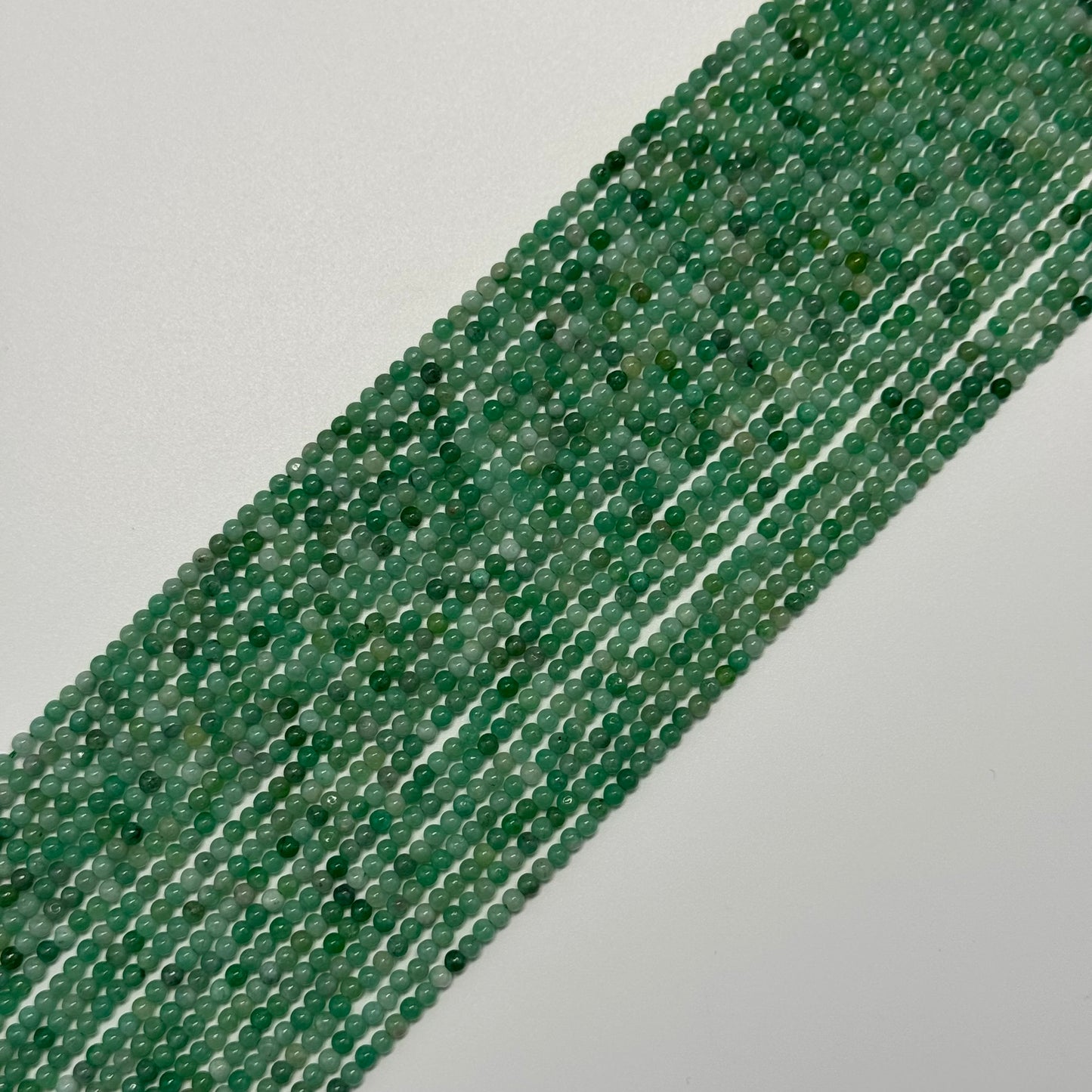 Emerald Precious Stone Beads - Polished Round