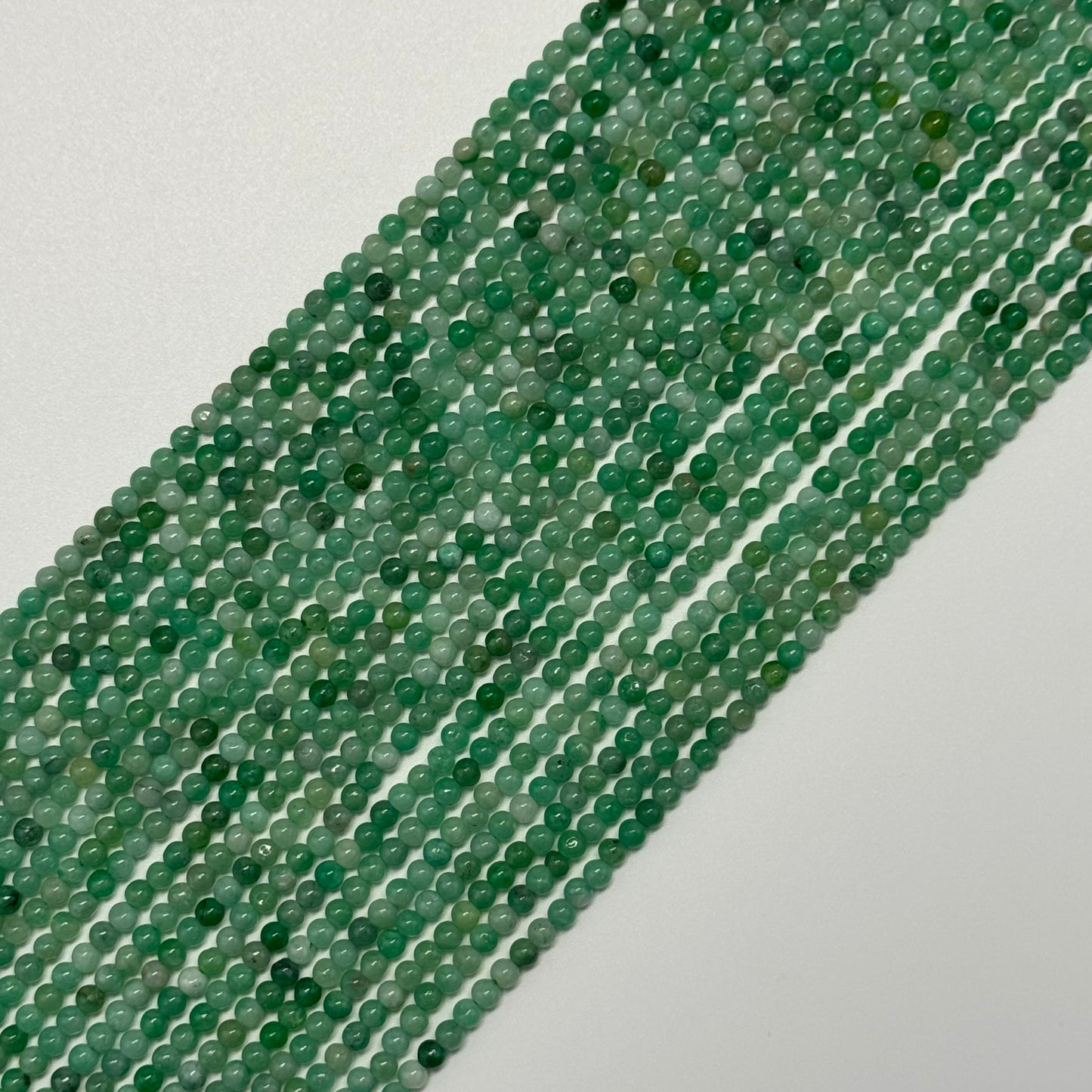 Emerald Precious Stone Beads - Polished Round