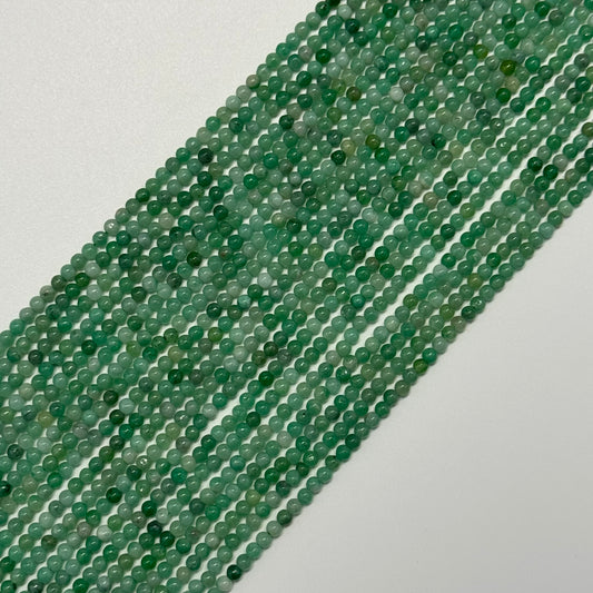 Emerald Precious Stone Beads - Polished Round