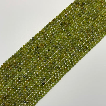 Peridot Polished Round Beads