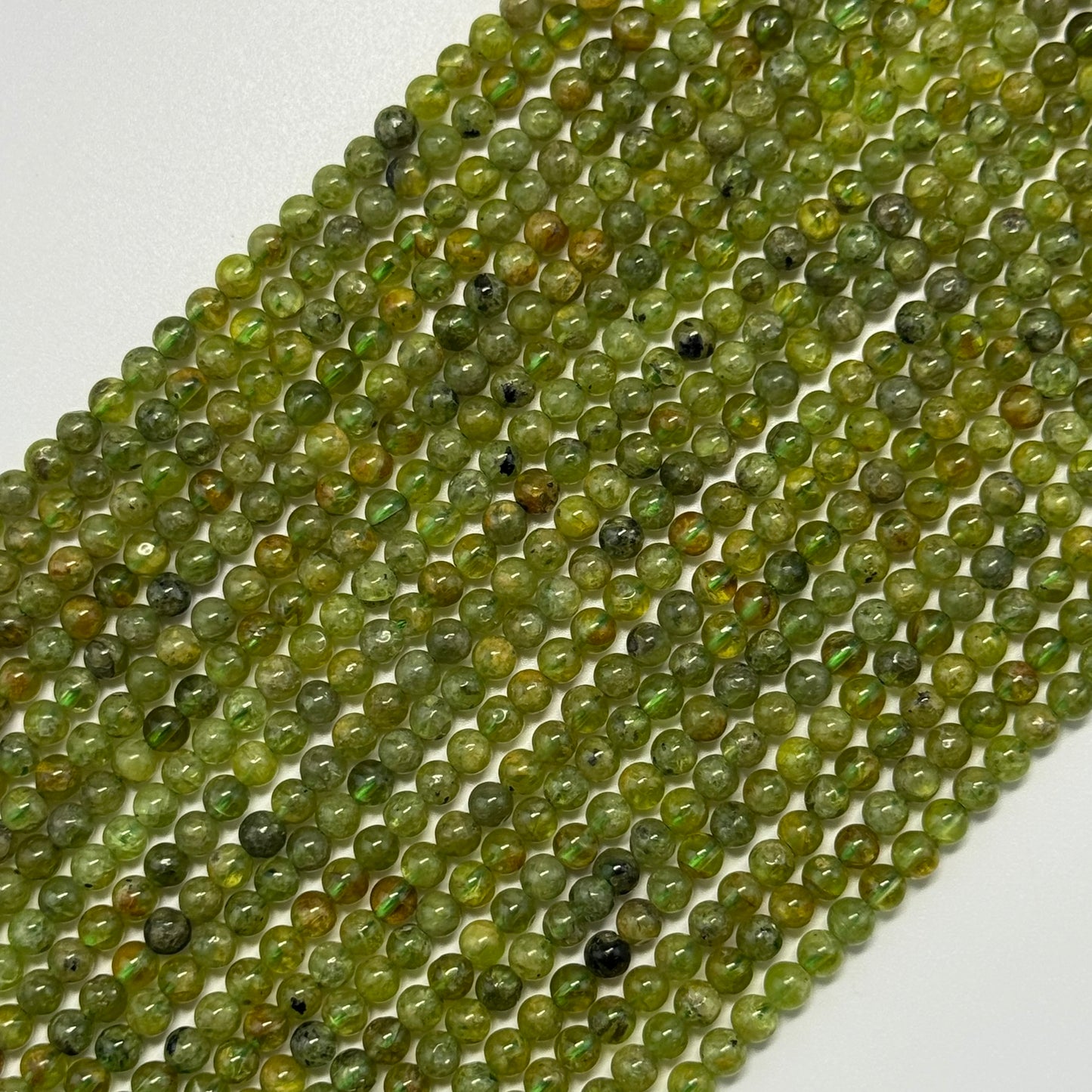 Peridot Polished Round Beads