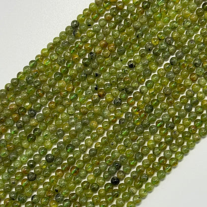 Peridot Polished Round Beads
