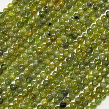 Peridot Polished Round Beads
