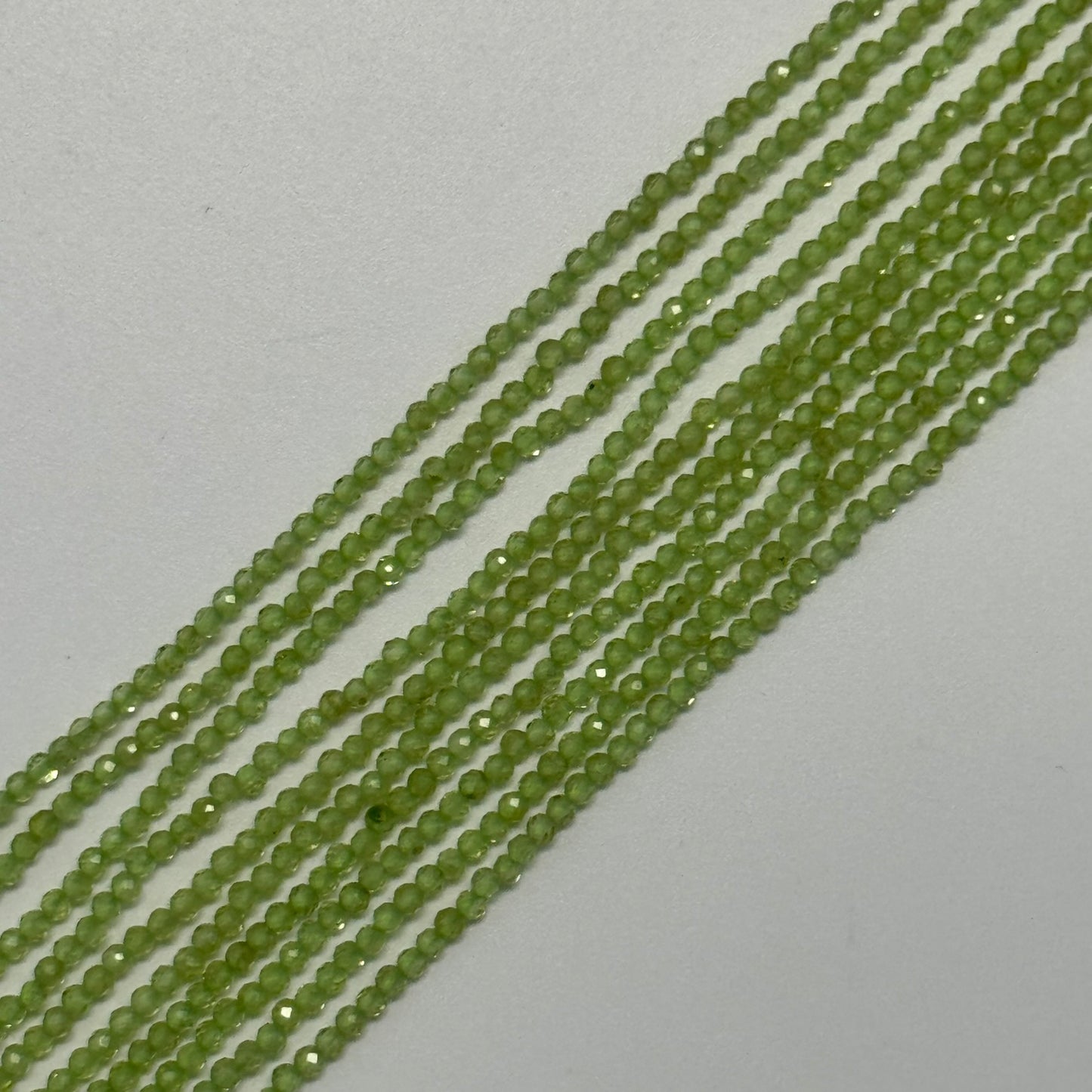 Peridot Faceted Round Beads