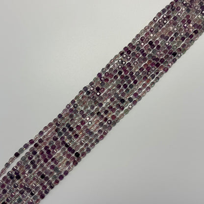 Faceted Fluorite Square Beads (AA Quality)