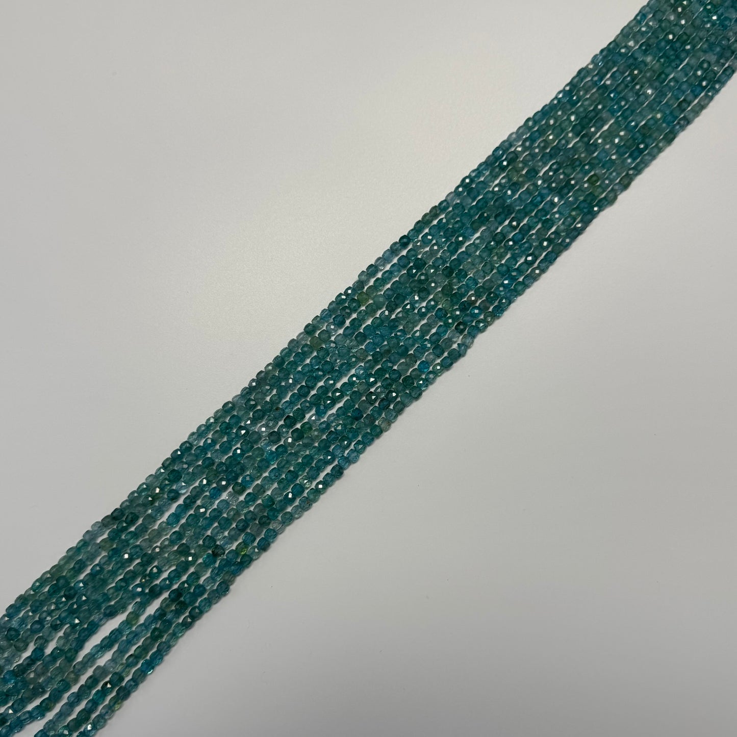 Blue Apatite Square Beads (A Quality)