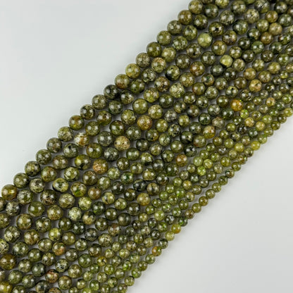Peridot Polished Round Beads