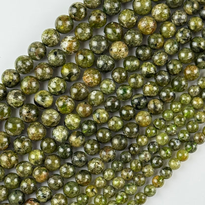 Peridot Polished Round Beads