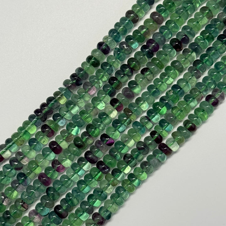 Polished Rondelle gemstone beads