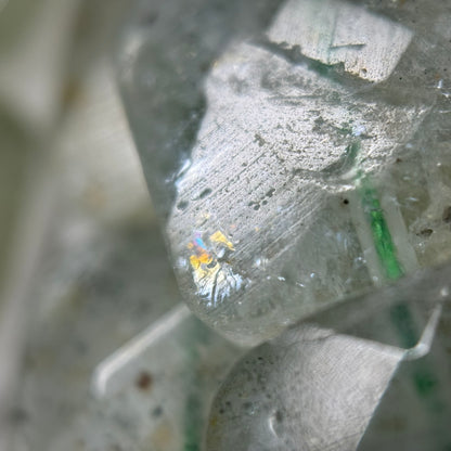 Green Aquamarine Faceted Square Beads - (AA Quality)