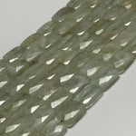 Aquamarine Faceted Rectangle Beads