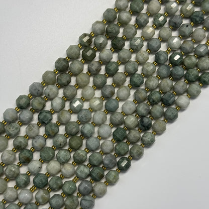 Burmese Jade Dodecahedron Gemstone Beads