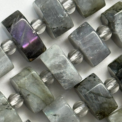 Labradorite Flat hexagonal (Six Sided) Beads (A Quality)