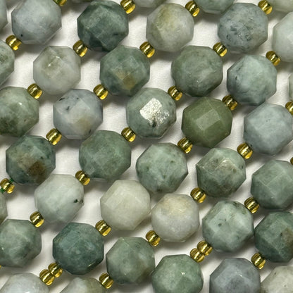 Burmese Jade Dodecahedron Gemstone Beads
