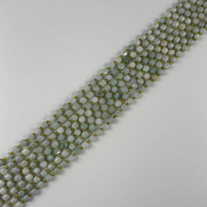 Burmese Jade Dodecahedron Gemstone Beads