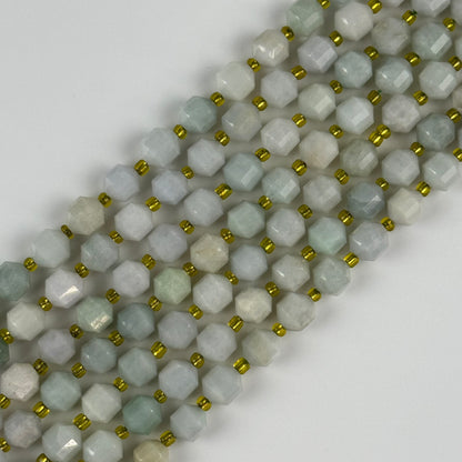 Burmese Jade Dodecahedron Gemstone Beads
