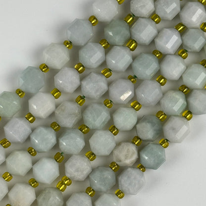 Burmese Jade Dodecahedron Gemstone Beads