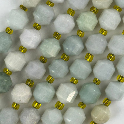 Burmese Jade Dodecahedron Gemstone Beads