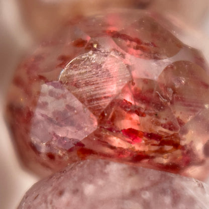 Strawberry Quartz Faceted Rondelle Beads