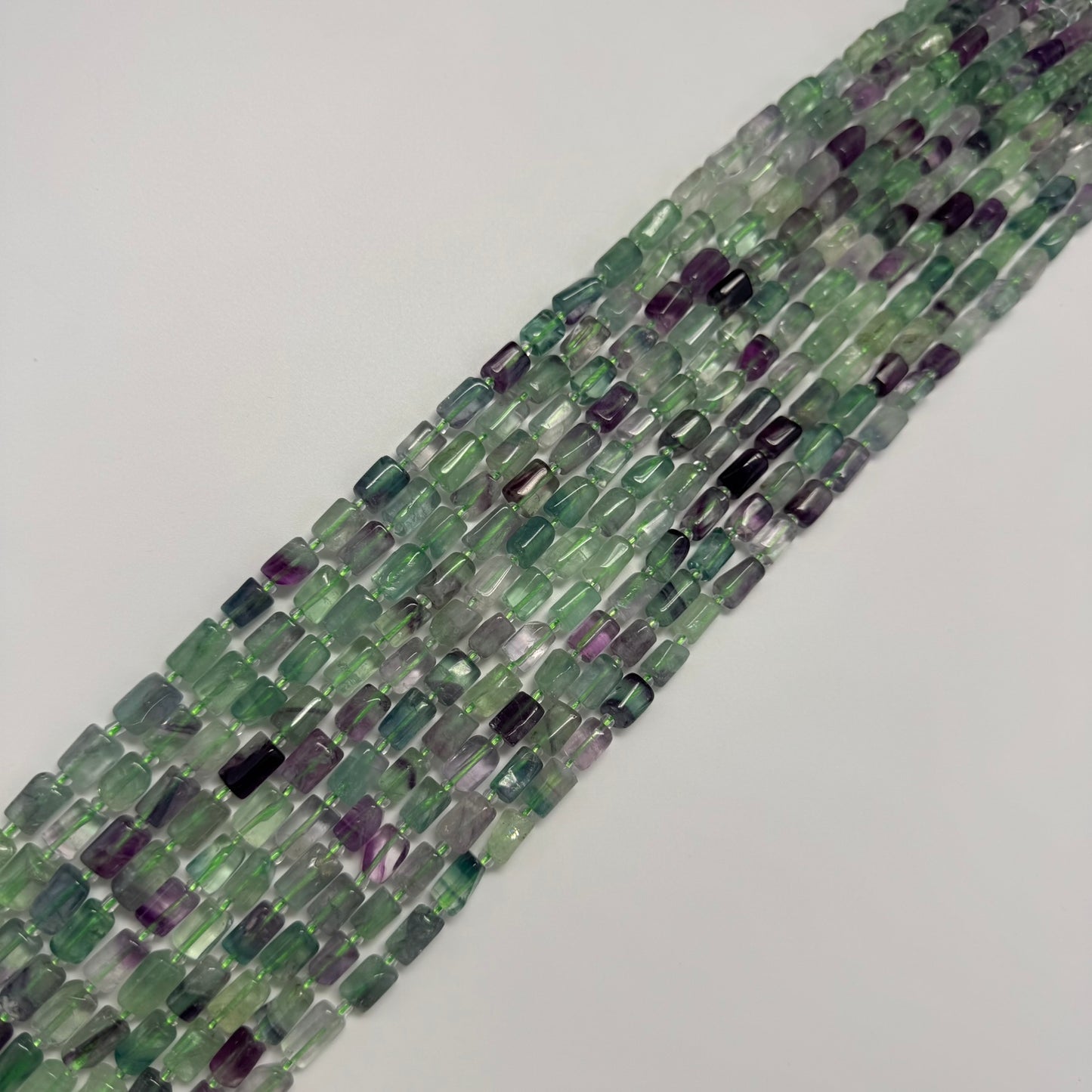 Fluorite Cylinder Beads