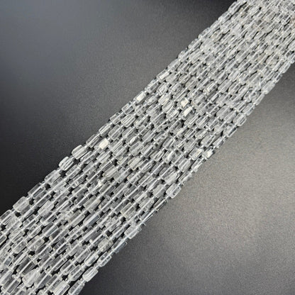 Clear Quartz Cylinder Beads (AB Quality)