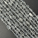 Clear Quartz Cylinder Beads
