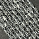 Clear Quartz Cylinder Beads