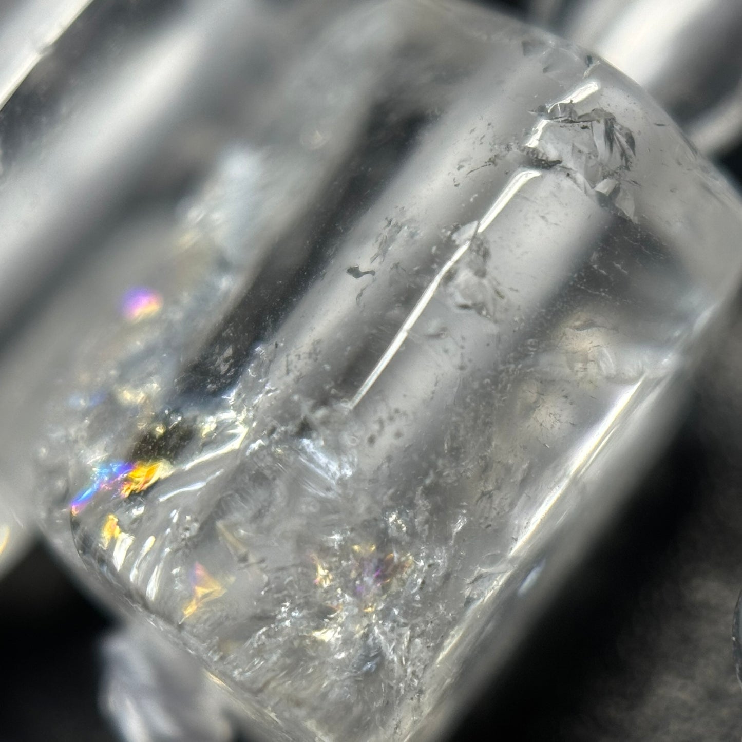 Clear Quartz Cylinder Beads