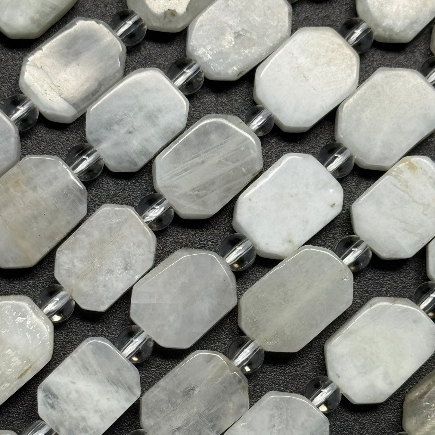 Rainbow Moonstone Rectangular Beads