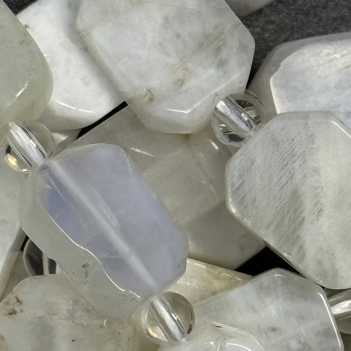 Rainbow Moonstone Rectangular Beads