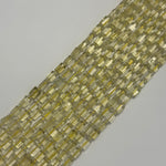 Lemon Quartz Cylinder Beads