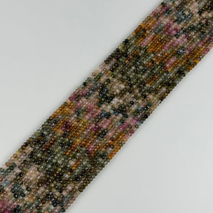 Assorted Multicolor Tourmaline Rondelle – Faceted Beads (A Quality)