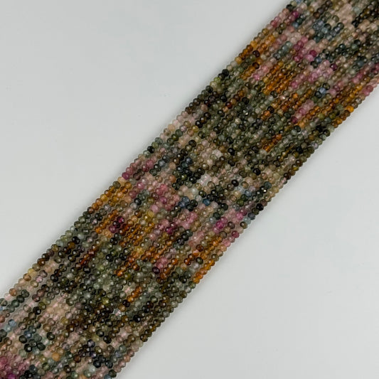 Assorted Multicolor Tourmaline Rondelle – Faceted Beads (A Quality)