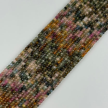 Assorted Multicolor Tourmaline Rondelle – Faceted Beads (A Quality)