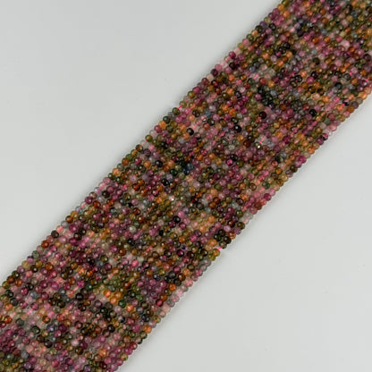 Assorted Multicolor Tourmaline Rondelle – Faceted Beads (A Quality)