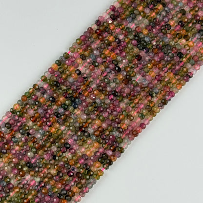 Assorted Multicolor Tourmaline Rondelle – Faceted Beads (A Quality)