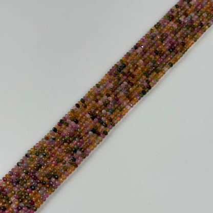 Assorted Multicolor Tourmaline Rondelle – Faceted Beads (A Quality)