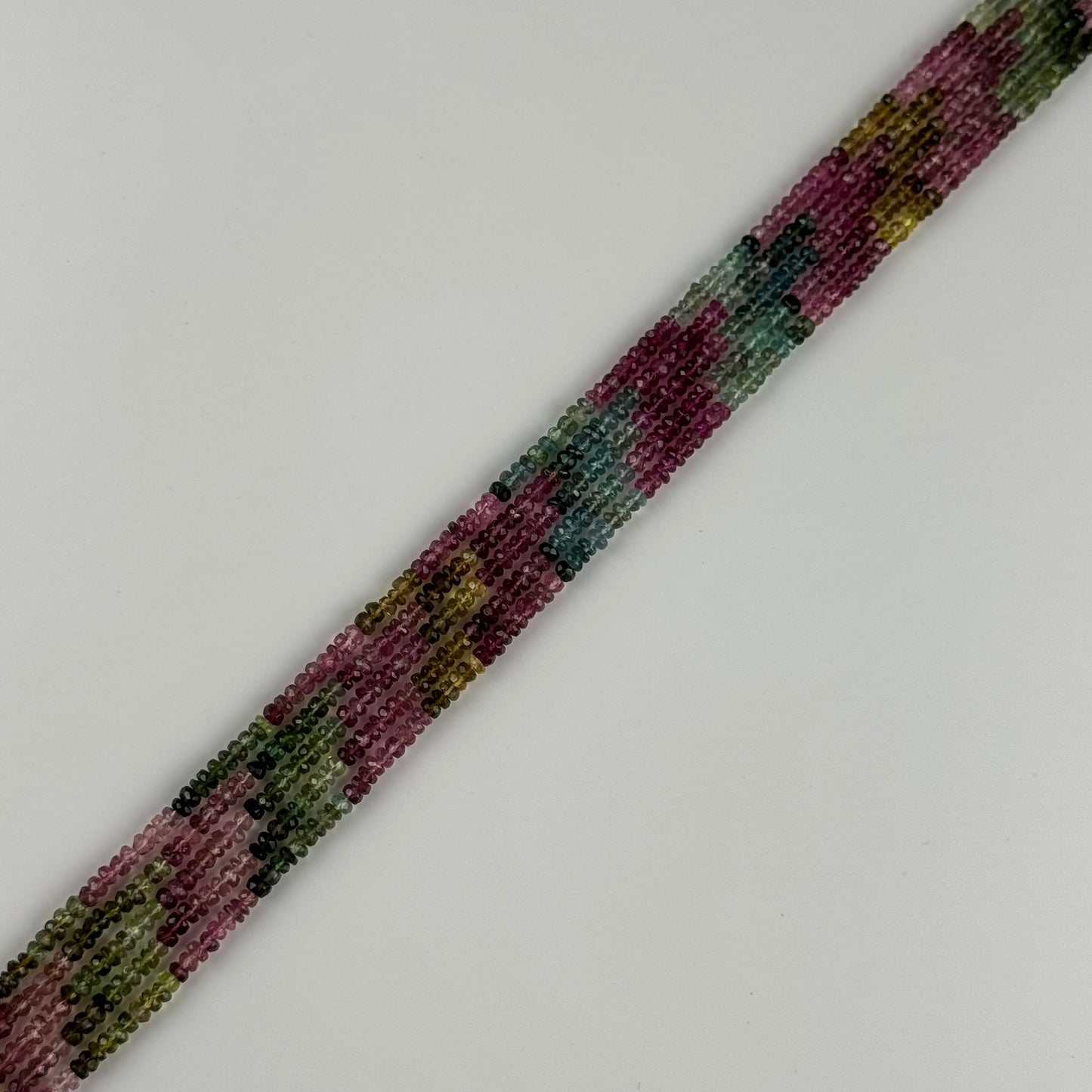 High Quality Faceted Tourmaline Rondelle Gemstone Beads (AAA Quality)