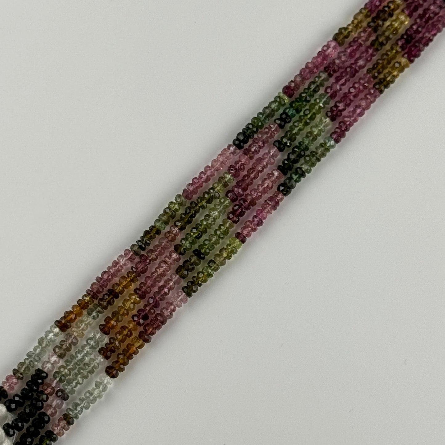 High Quality Faceted Tourmaline Rondelle Gemstone Beads (AAA Quality)
