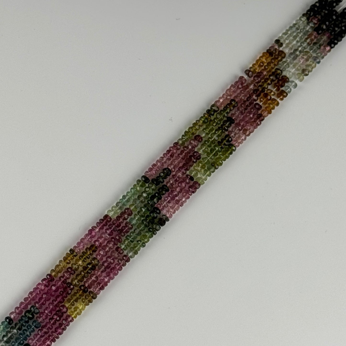 High Quality Faceted Tourmaline Rondelle Gemstone Beads (AAA Quality)