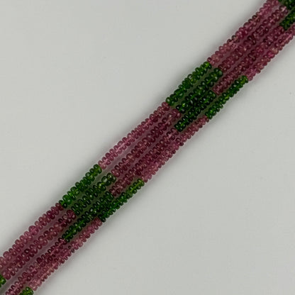 Tourmaline Rondelle Polished Beads (A Quality)