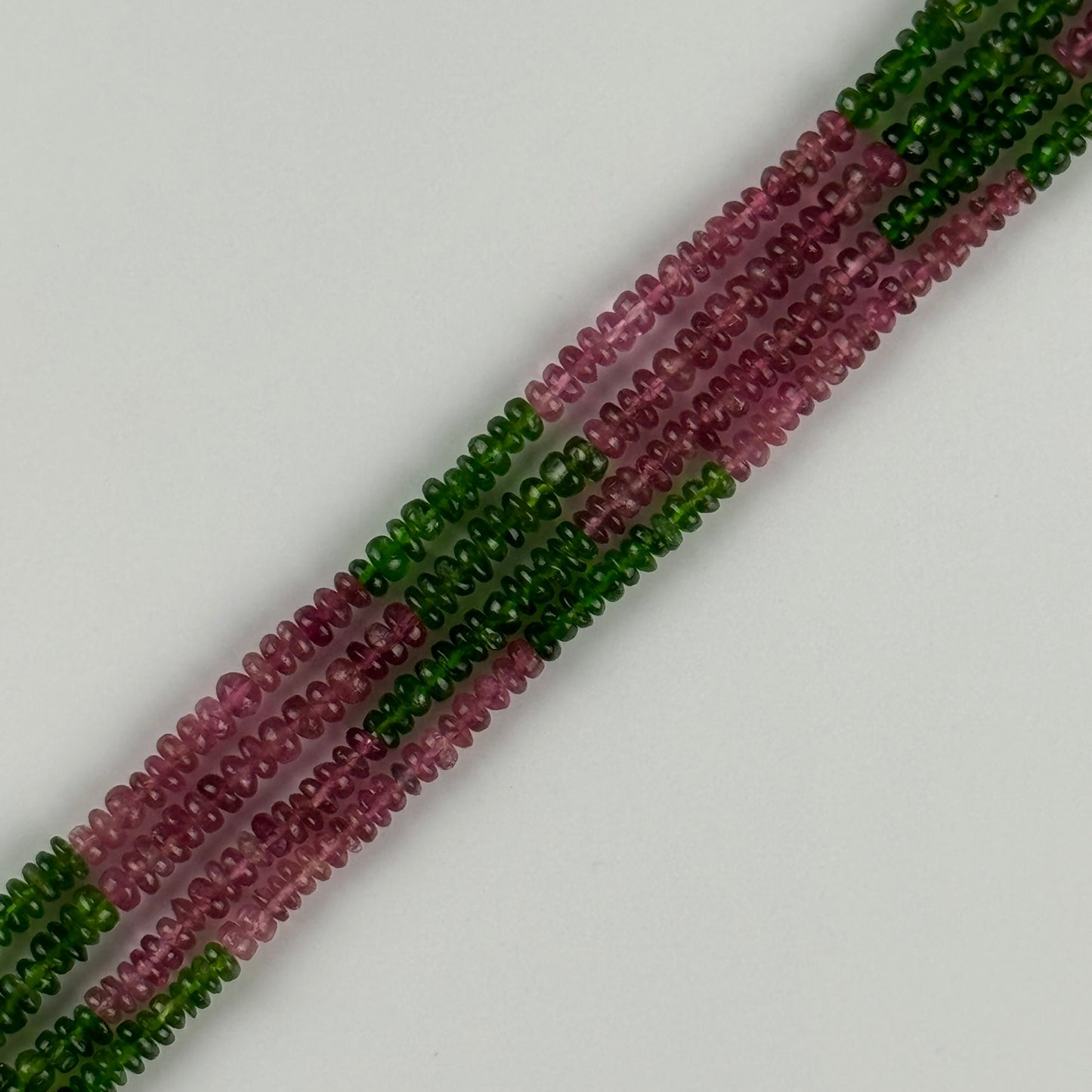 Tourmaline Rondelle Polished Beads (A Quality)