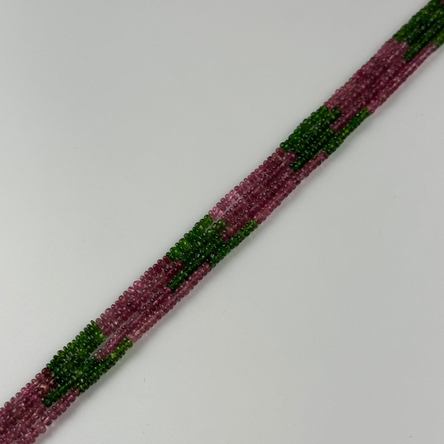 Tourmaline Rondelle Polished Beads (A Quality)
