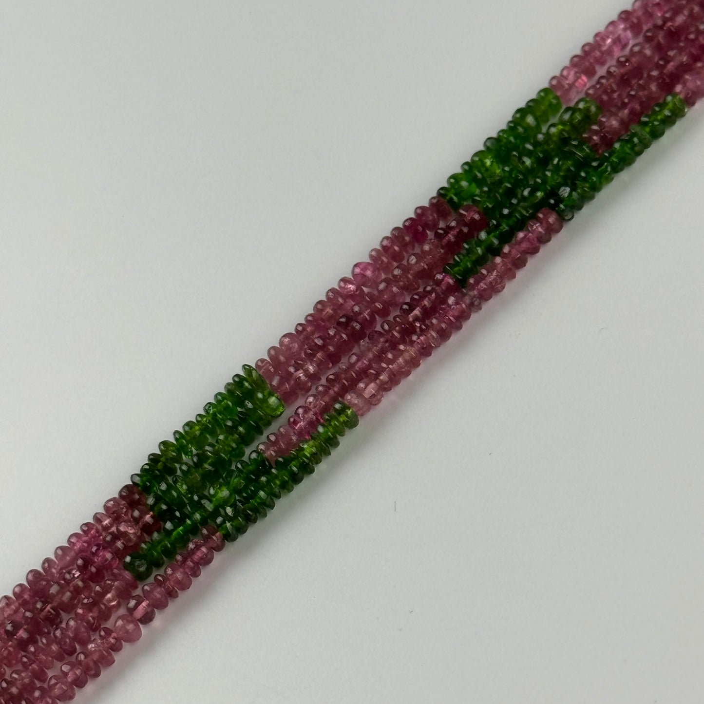 Tourmaline Rondelle Polished Beads (A Quality)