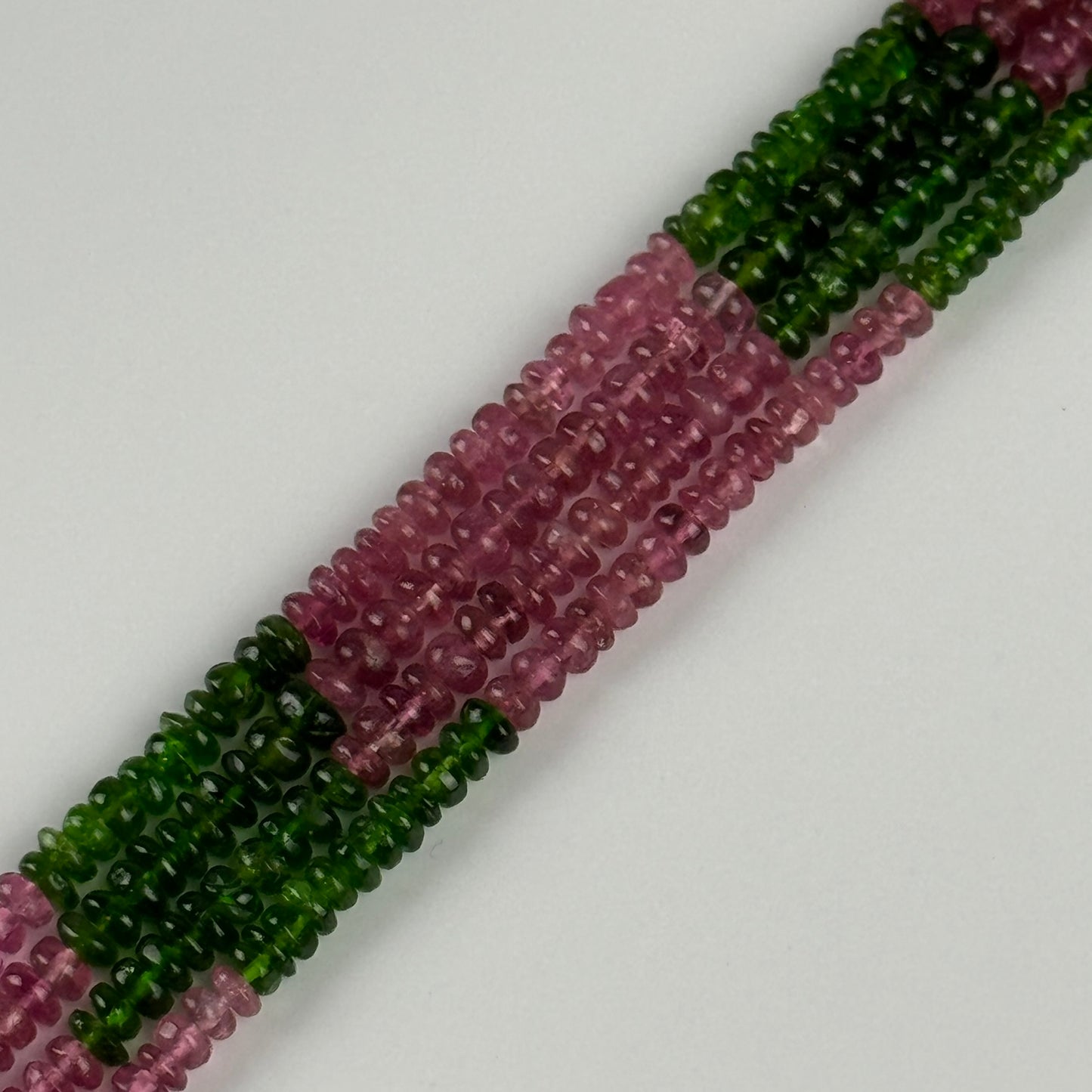 Tourmaline Rondelle Polished Beads (A Quality)