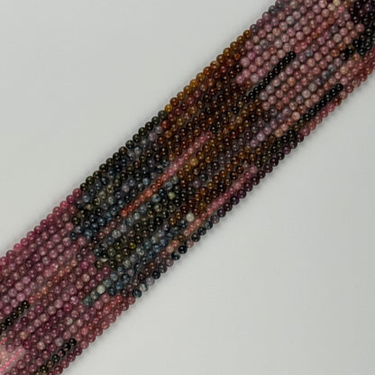 Multicolor Tourmaline Beads - Polished Round Beads