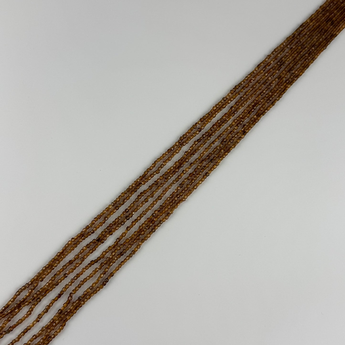 Faceted Citrine Beads - Square Shape