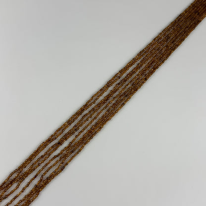 Faceted Citrine Beads - Square Shape